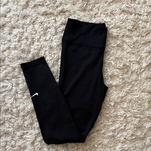 Nike Black Leggings with White Swoosh